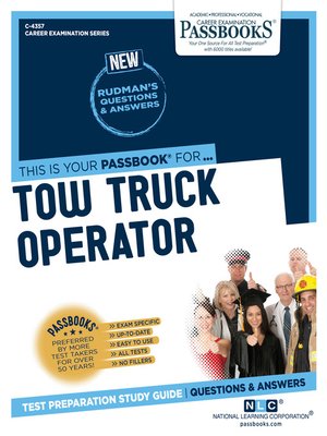 cover image of Tow Truck Operator